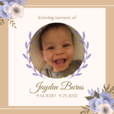 In Loving Memory of Jayden Burns