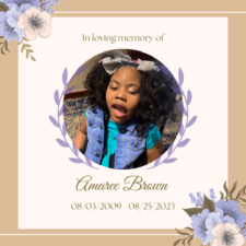In Loving Memory of Amaree Brown